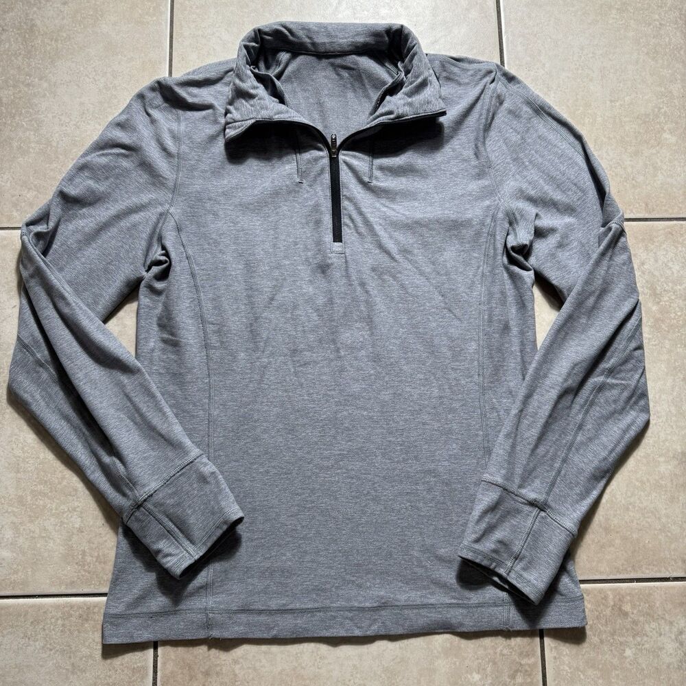 Lululemon Men’s S Quarter Zip Pullover 1/4 Heather City Sweat Stretch Athletic